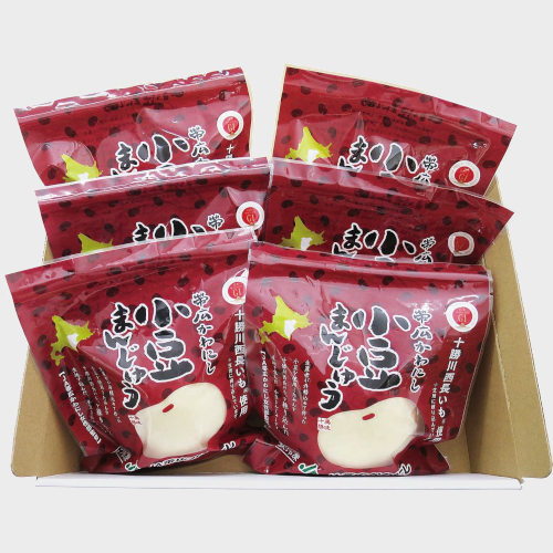 帯広かわにし　小豆まんじゅう　110ｇ×６個入り